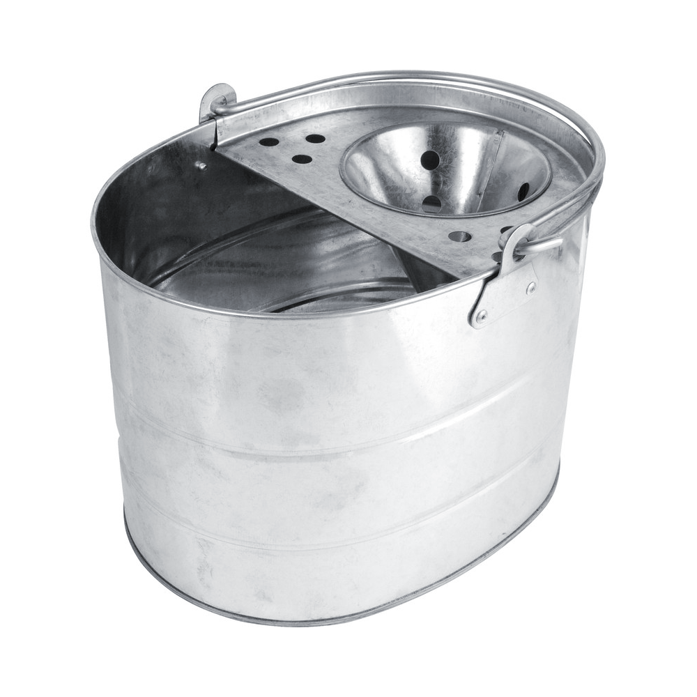 Galvanised Metal Mop Bucket With Wringer Elevator Equipment